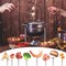 6 PCS 9.5 Inch Color-Coded Stainless Steel Fondue Forks, Cheese Fondue Fork Stainless Steel Fruit Fondue Forks with Heat-blocking Handle for Chocolate Fountain Cheese Hot Pot Barbecue Marshmallows